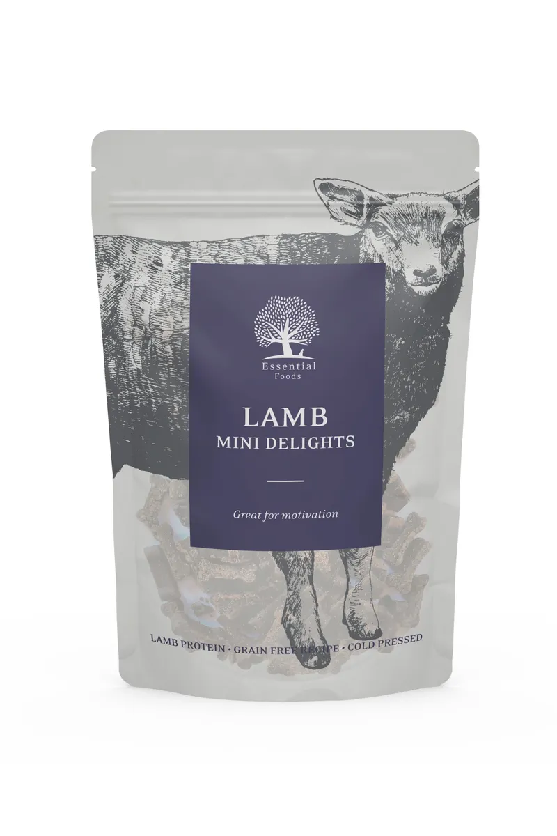 Essential Foods - Essentials Lamb mini Delights 100g - Hundegodbidder