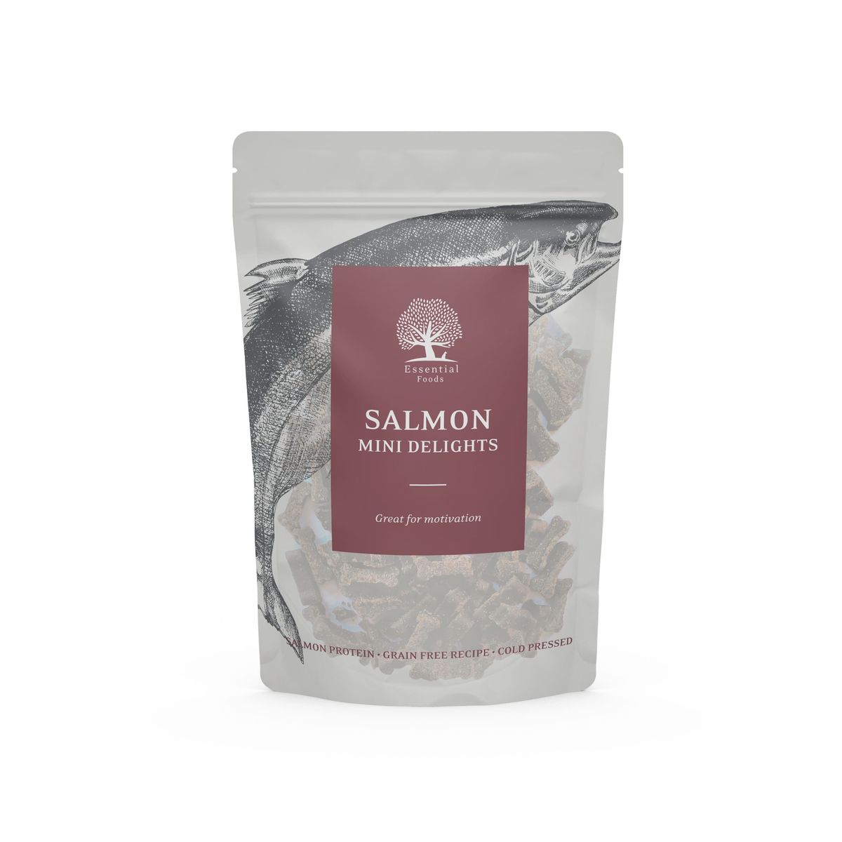 Essential Foods - Essentials Salmon mini Delights 100g - Hundegodbidder