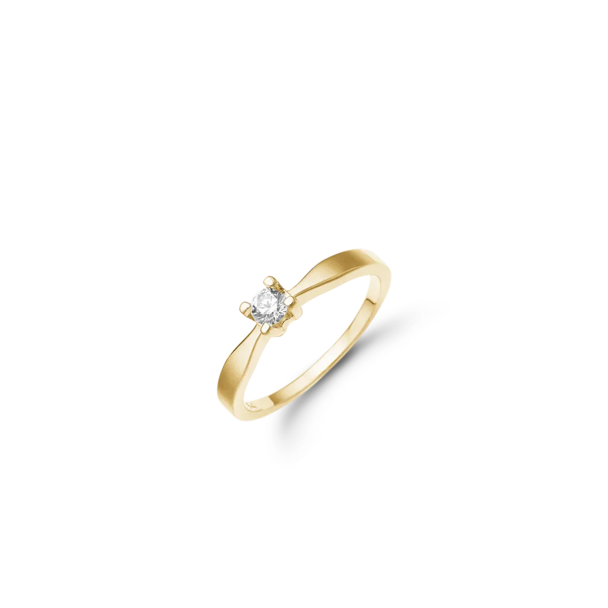 ETERNITY 14KT D.RING 1X0,15CT WSI - 52