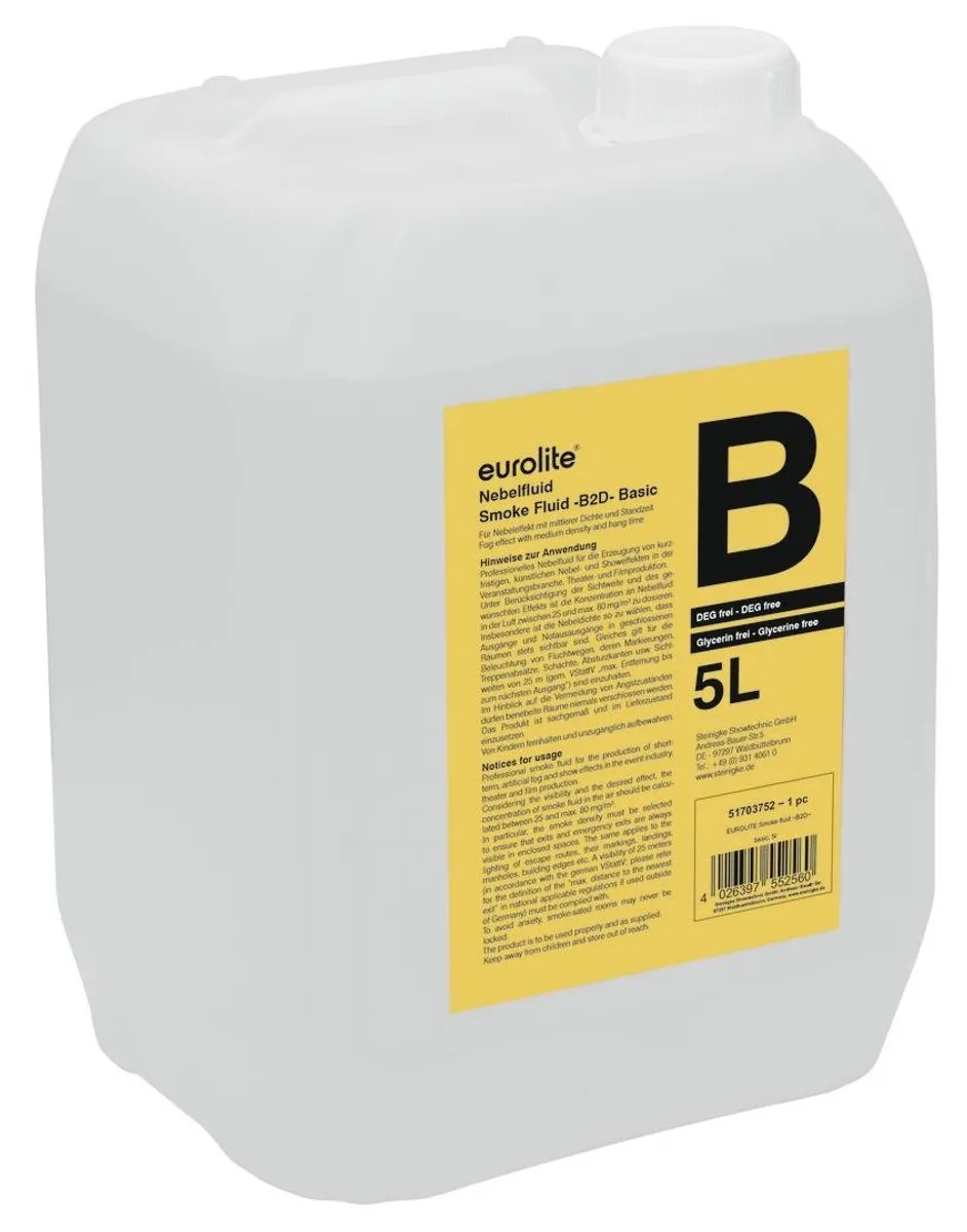 Eurolite Røgvæske B / B2D - 5 Liter