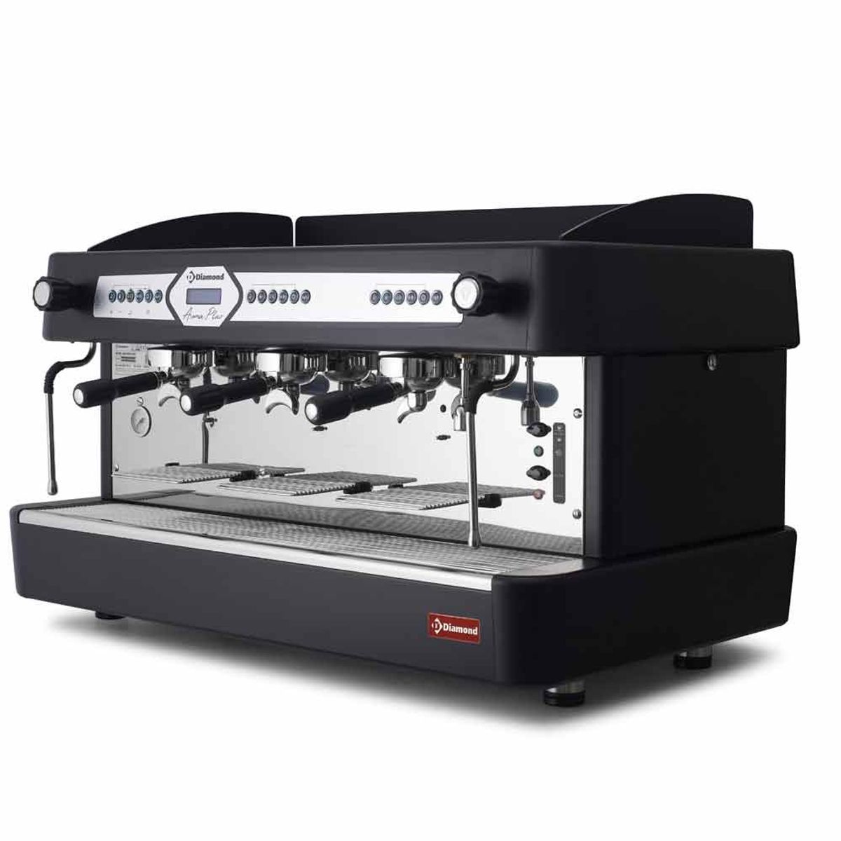 Expresso kaffemaskine 3 grupper, automatisk (med display)-SORT