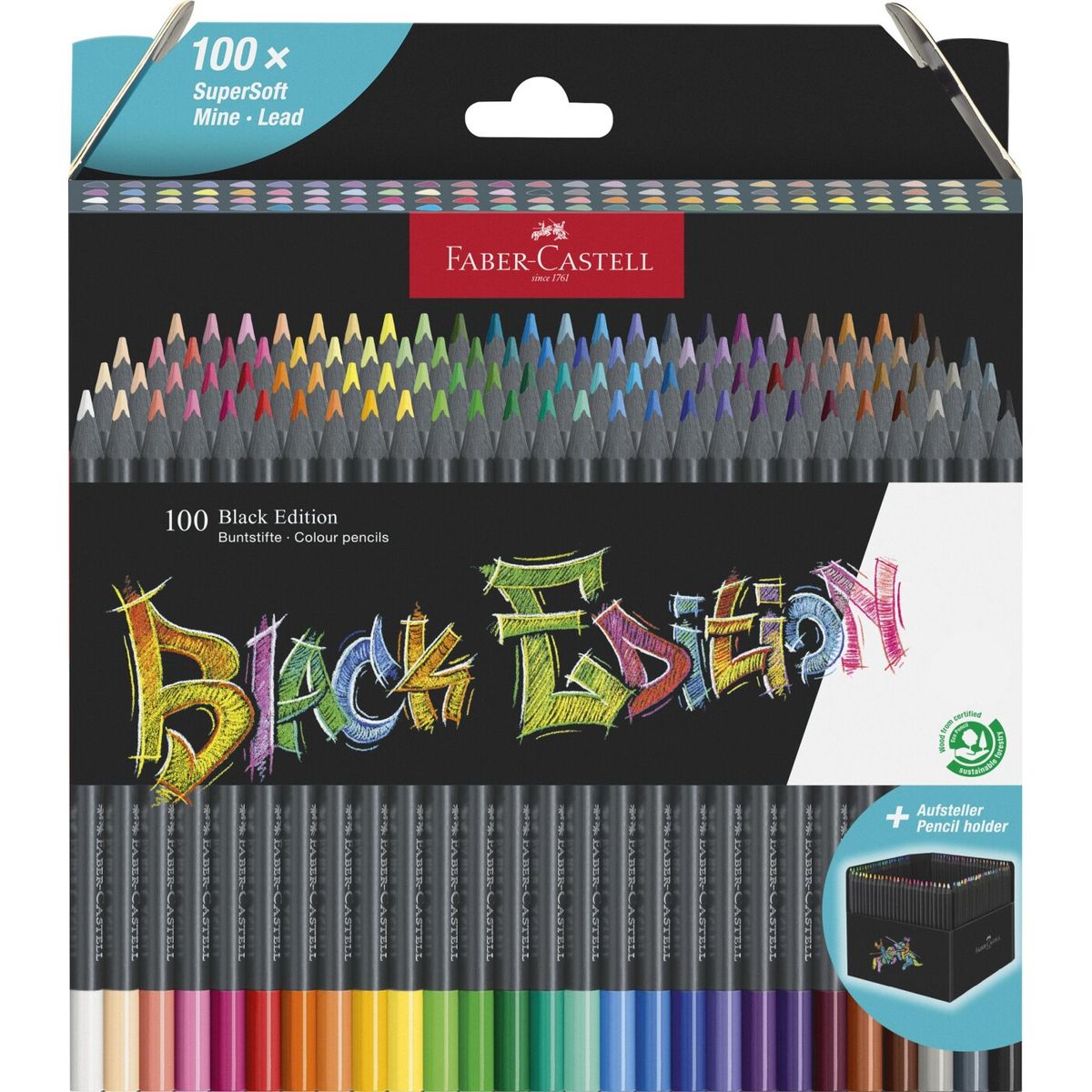 Faber-castell - Black Edition Farveblyanter - 100 Farver