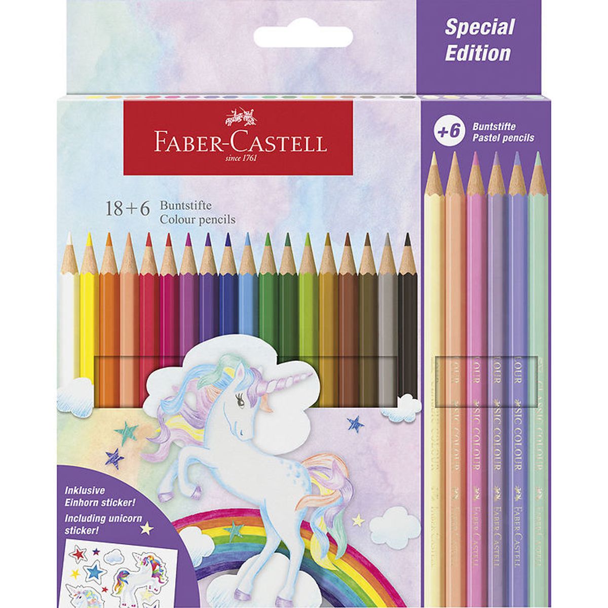 Faber-Castell Farveblyanter - 24 stk. Unicorn Pastel