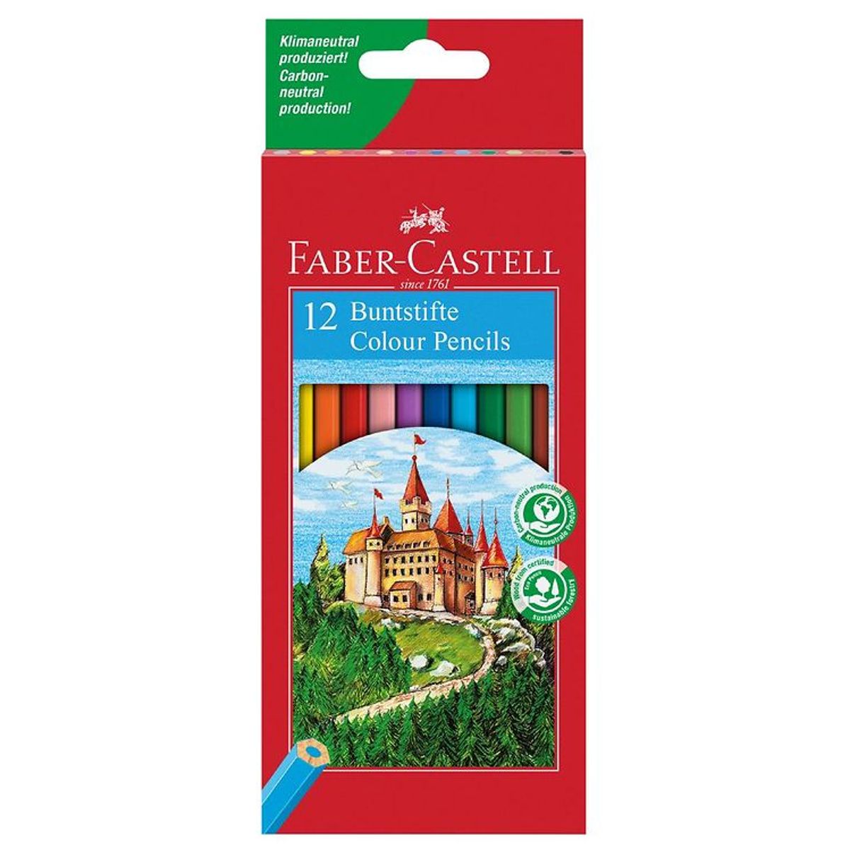 Faber-Castell Farveblyanter - Slot - 12 stk - Multifarvet