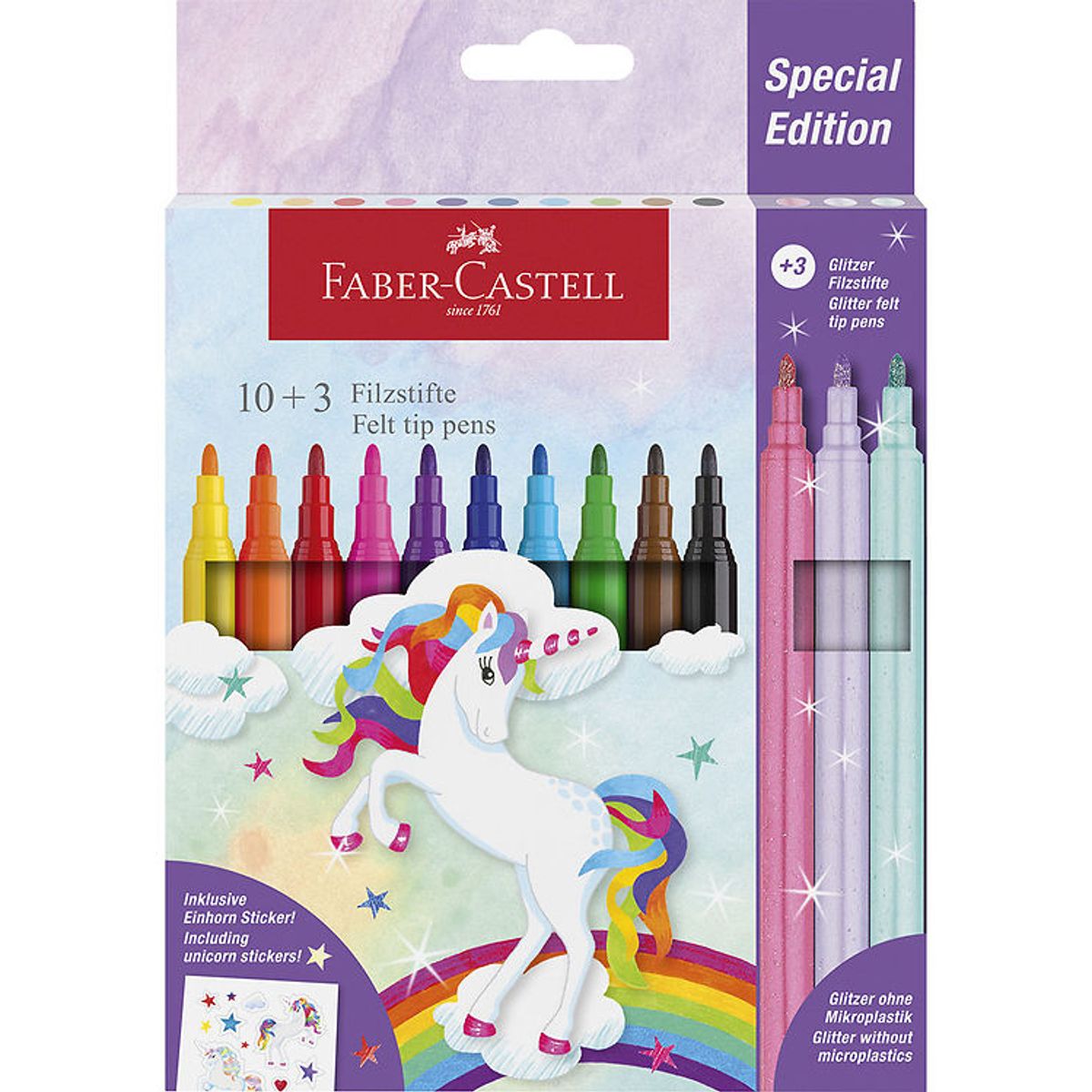 Faber-Castell Tuscher - 13 stk. - Unicorn Pastel