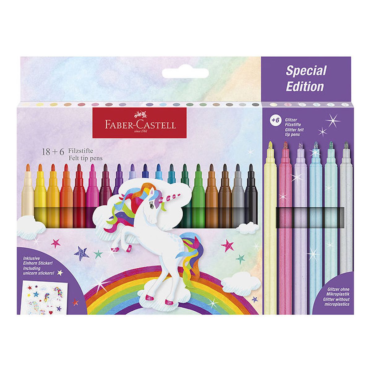 Faber-Castell Tuscher - 24 stk. - Unicorn Pastel