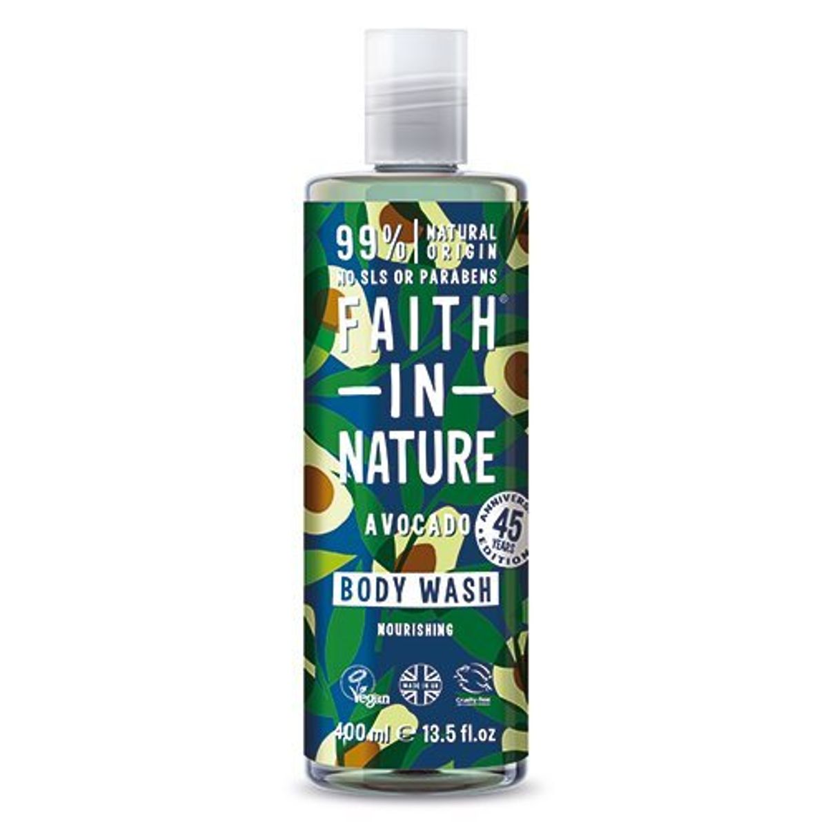 Faith in Nature Body Wash Avocado, 400ml