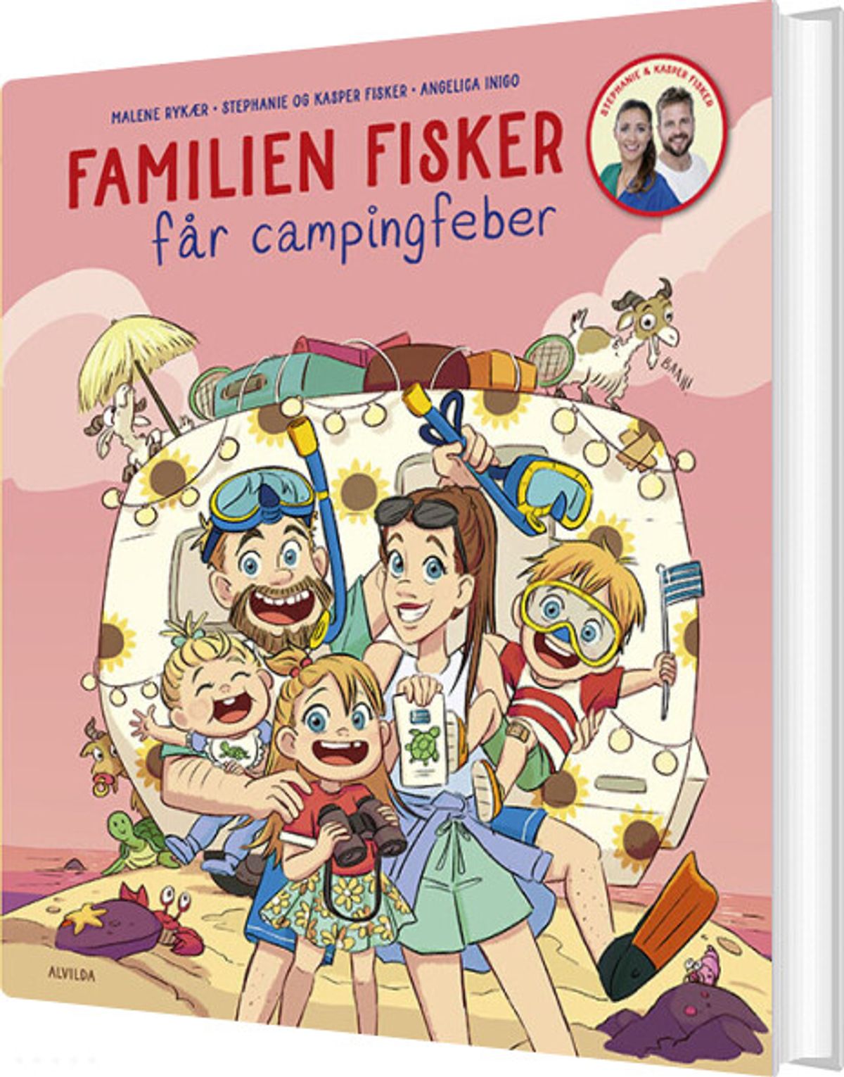 Familien Fisker Får Campingfeber - Malene Rykær - Bog