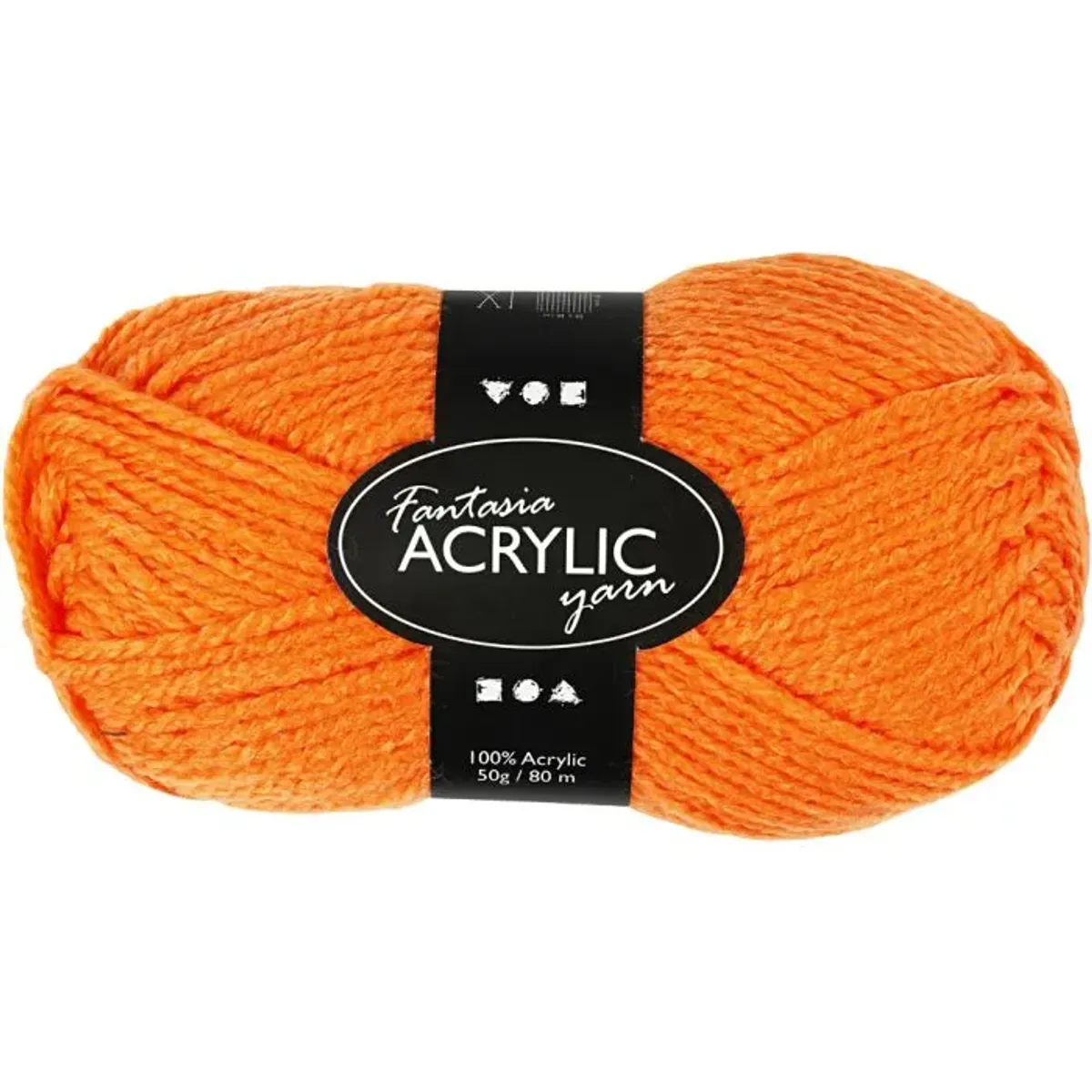 Fantasia Polyacrylgarn, neon orange, 50 g