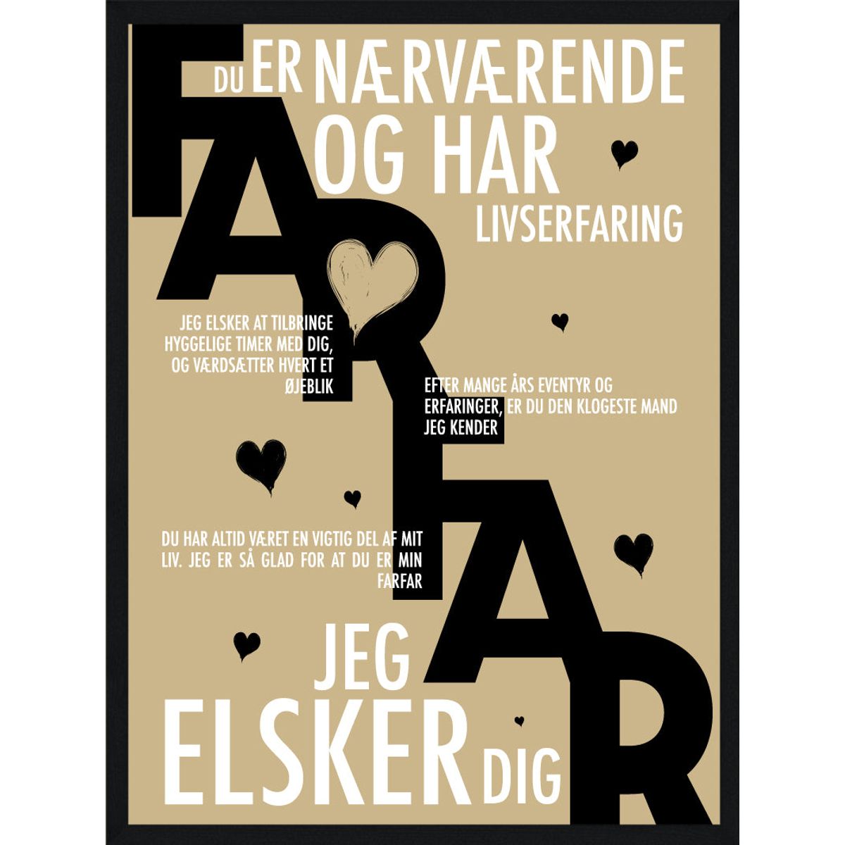 Farfar plakat - Personlig plakat