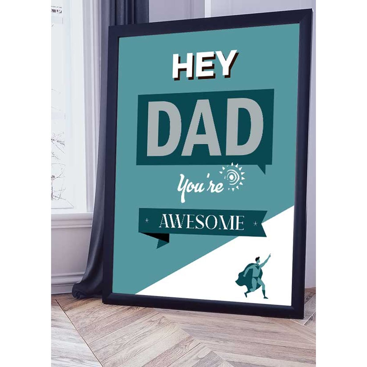 Fars dag-plakat - Dad you're awesome - 21 x 29,7 (A4) Kr. 199,-