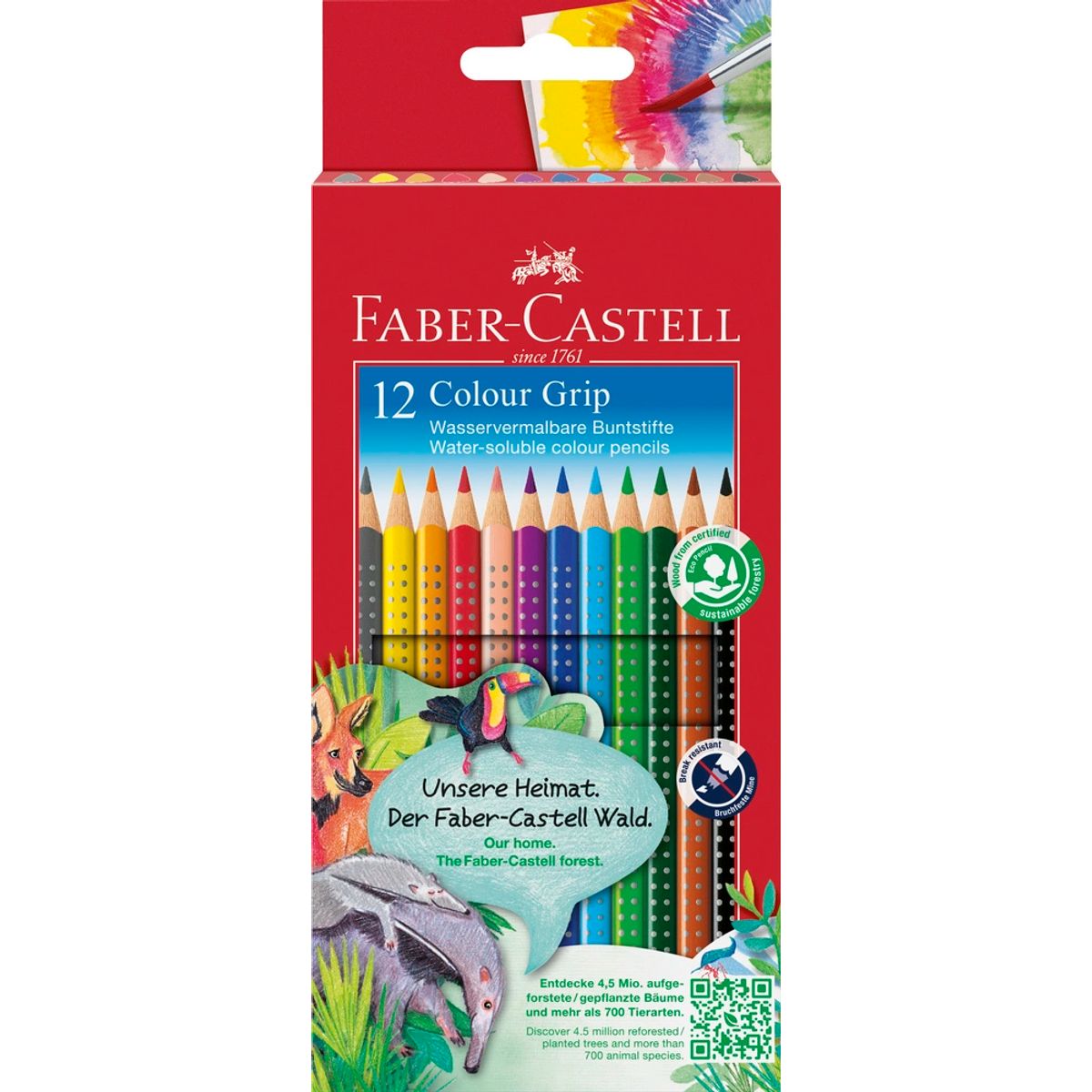 Farveblyant grip Faber-Castell 12 stk