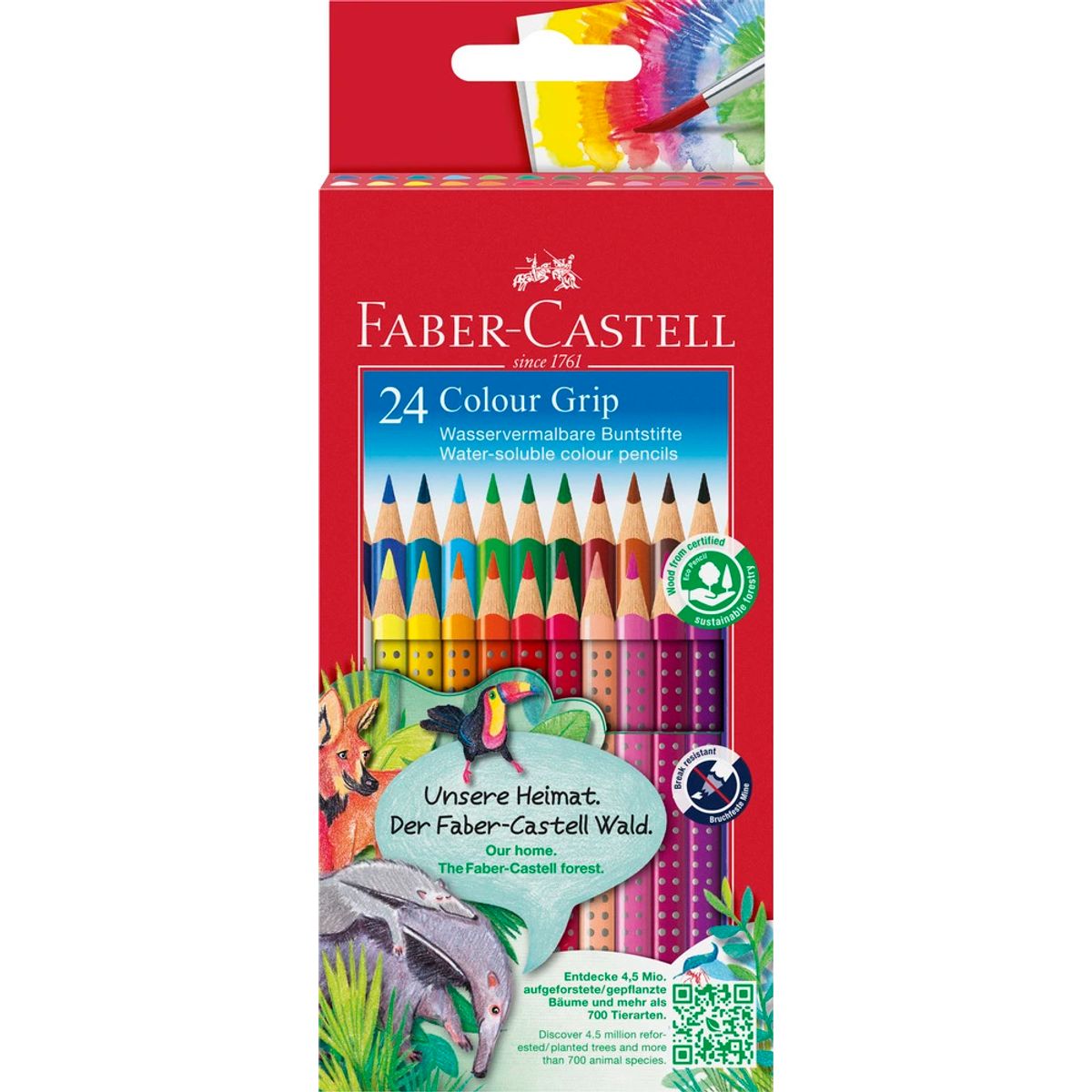 Farveblyant grip Faber-Castell 24 stk