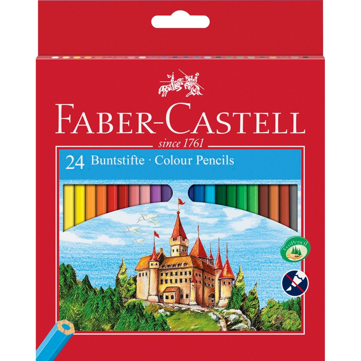 Farveblyant slot Faber-Castell 24 ass.