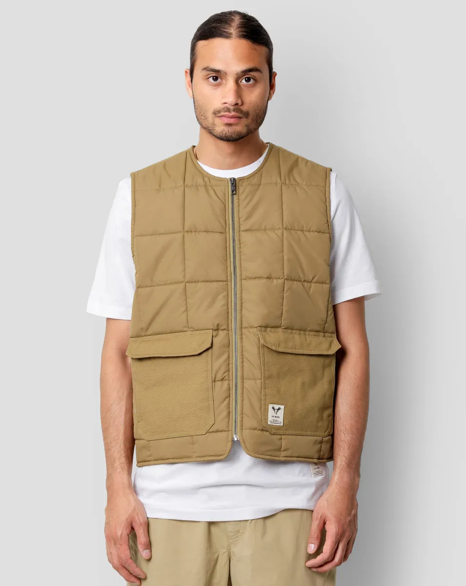 Fat Moose Aiden Liner Vest Khaki