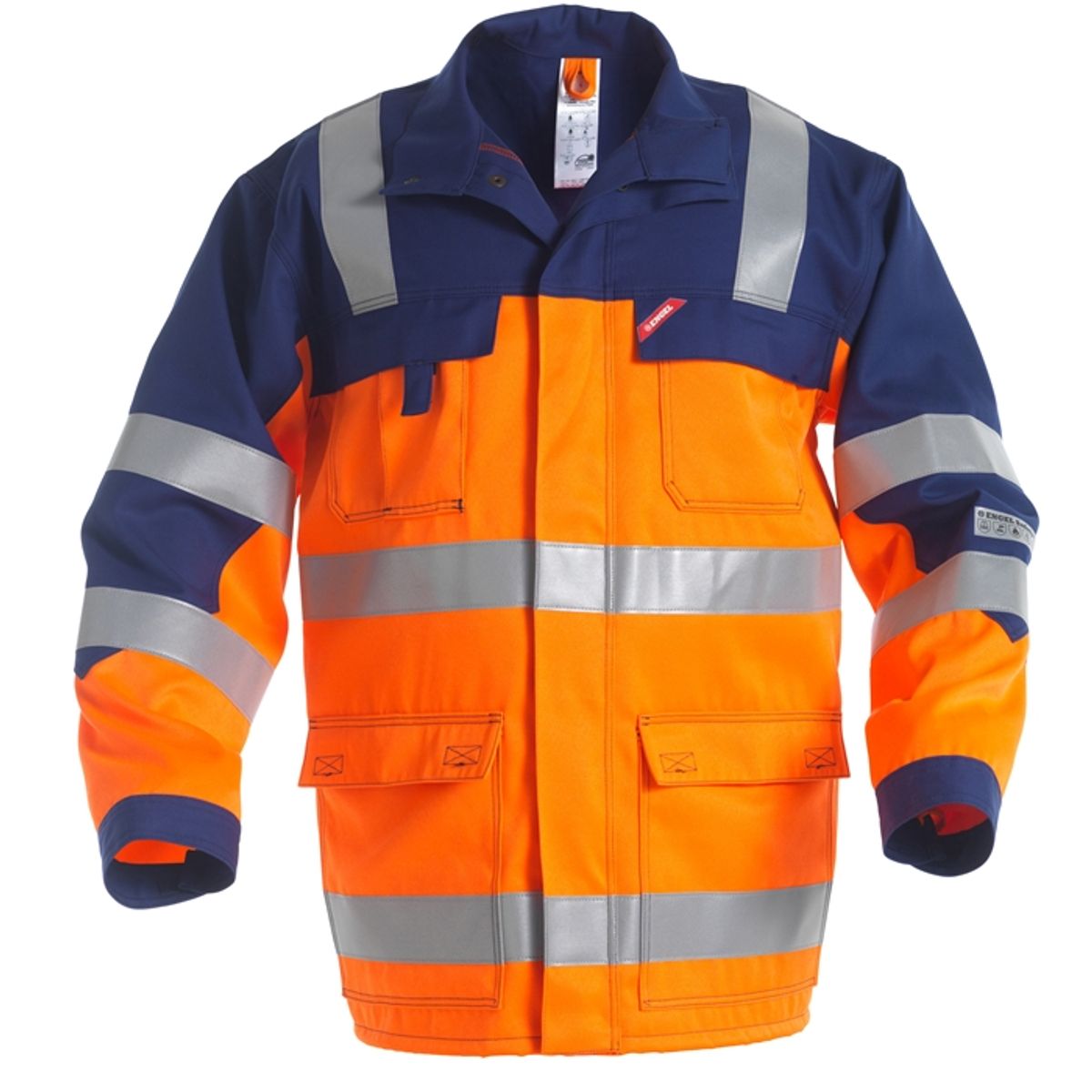 Fe-engel Safety+ Jakke En 20471 - Orange/marine-m