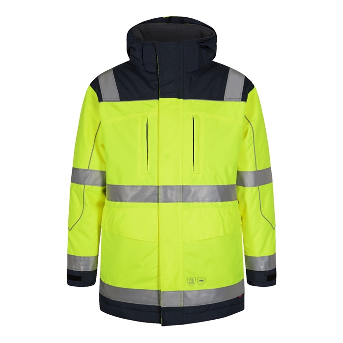 Fe-engel Safety Parkajakke - Gul/marine-4xl