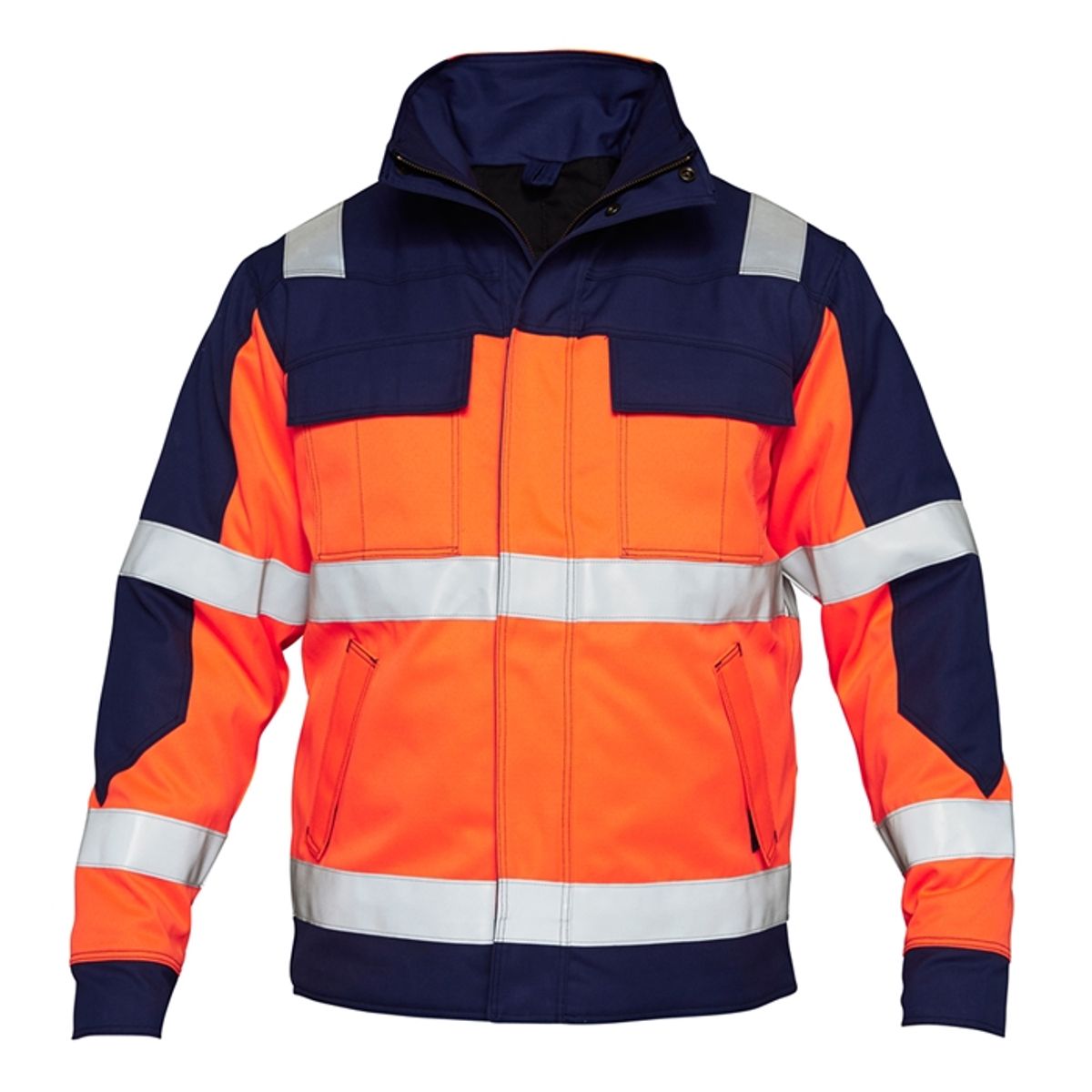 Fe-engel Safety+ Vinterjakke En 20471 - Orange/marine-2xl