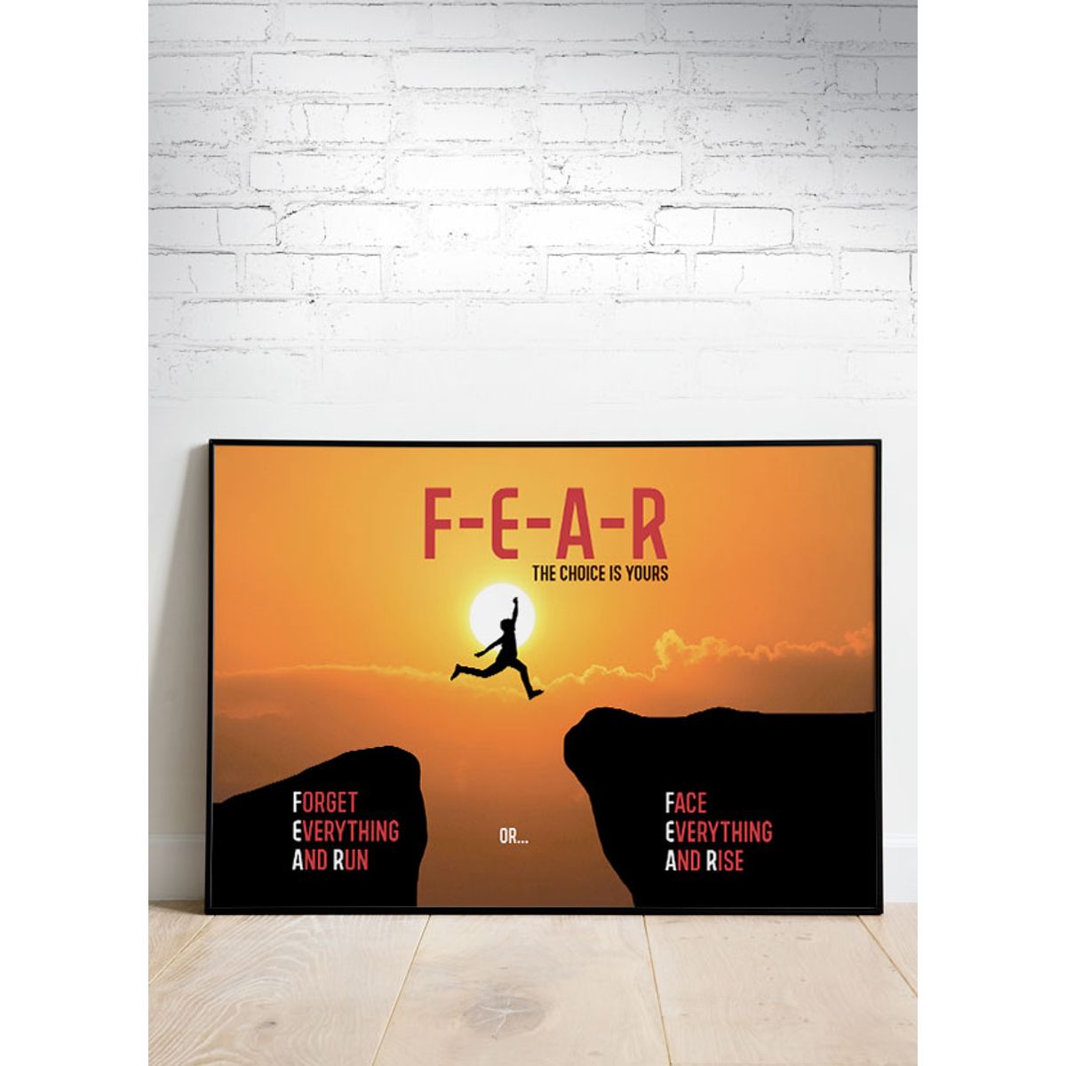 FEAR - The choise is yours-plakat - 29,7 x 21 cm (A4) Kr. 199,-