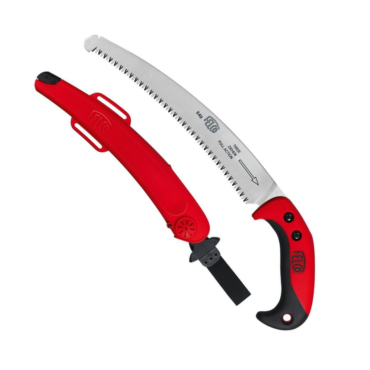 Felco 640 grensav med buet klinge og hylster