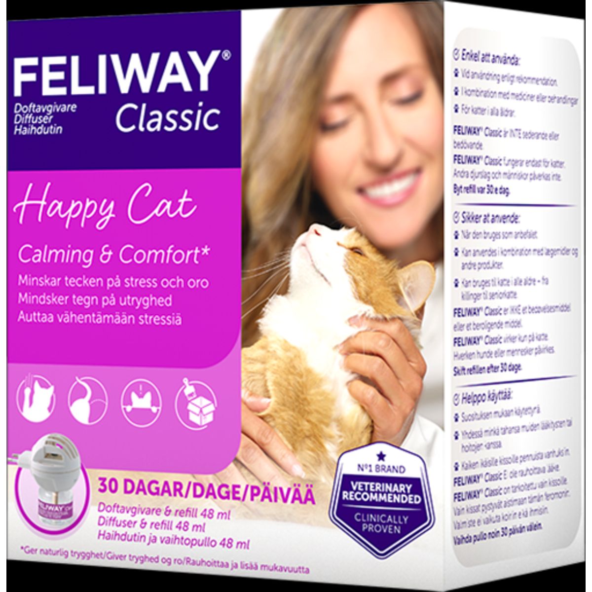 Feliway diffusor + refill 48 ml. Til kat