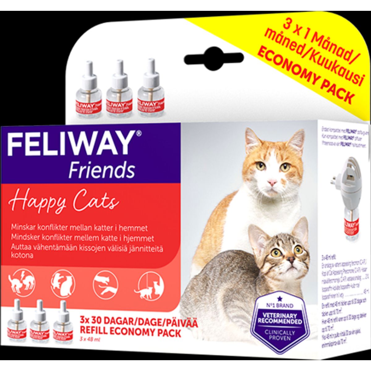 Feliway friends refill til diffusor 3x48 ml