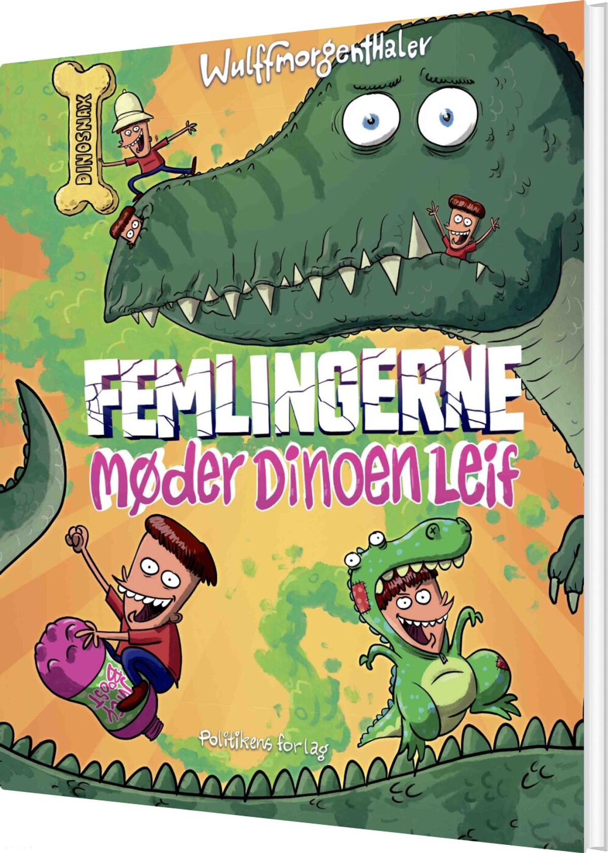 Femlingerne Møder Dinoen Leif - Mikael Wulff - Bog