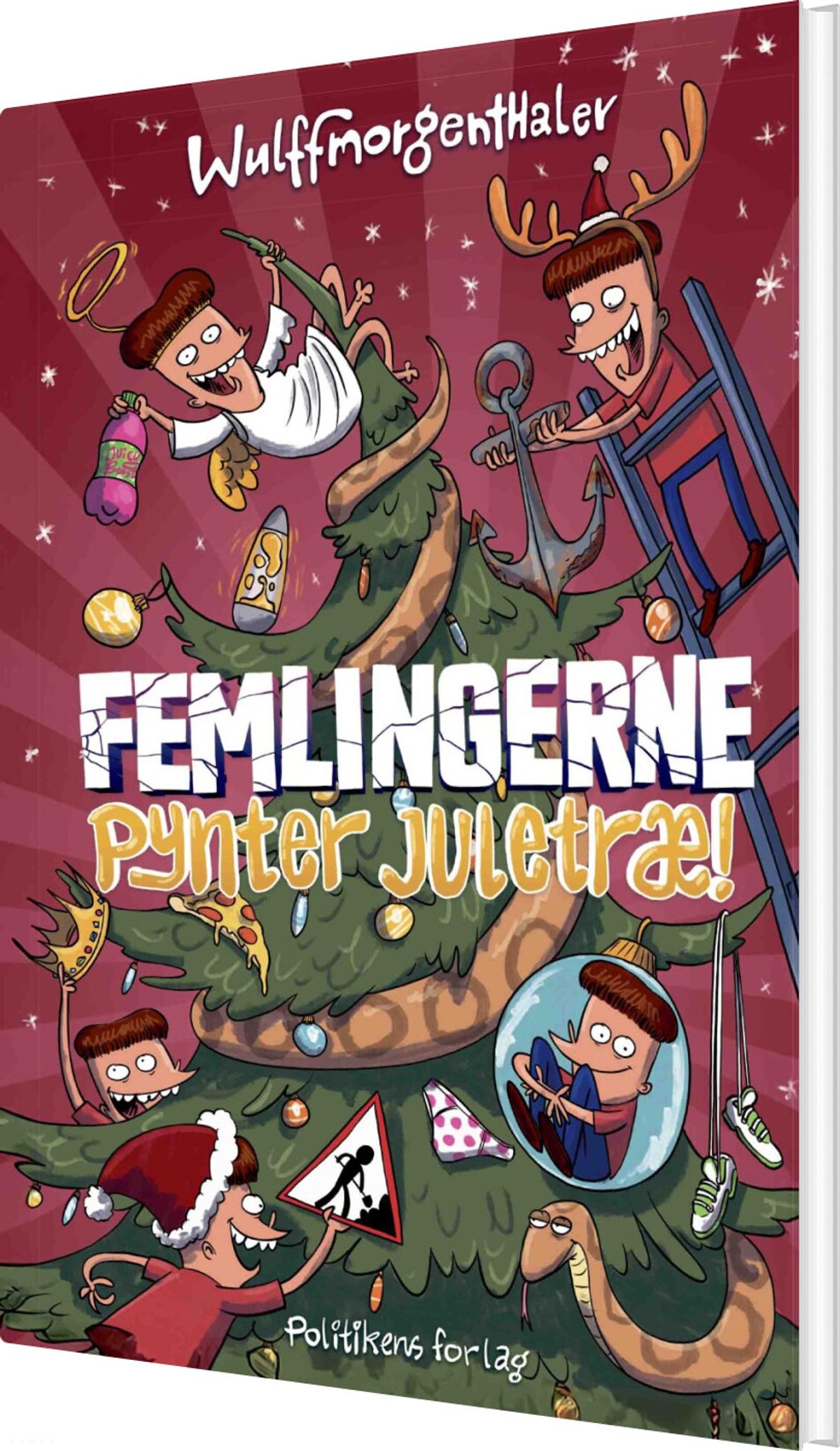 Femlingerne Pynter Juletræ - Mikael Wulff - Bog