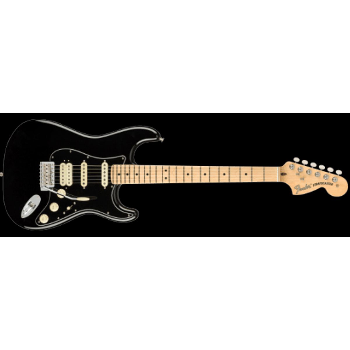 Fender American Performer Stratocaster HSS El-guitar (Sort)