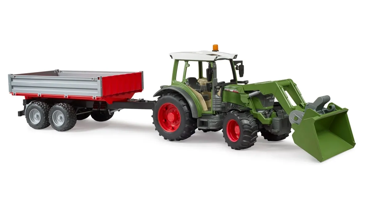 Fendt Vario 212 Frontlæsser og tipvogn