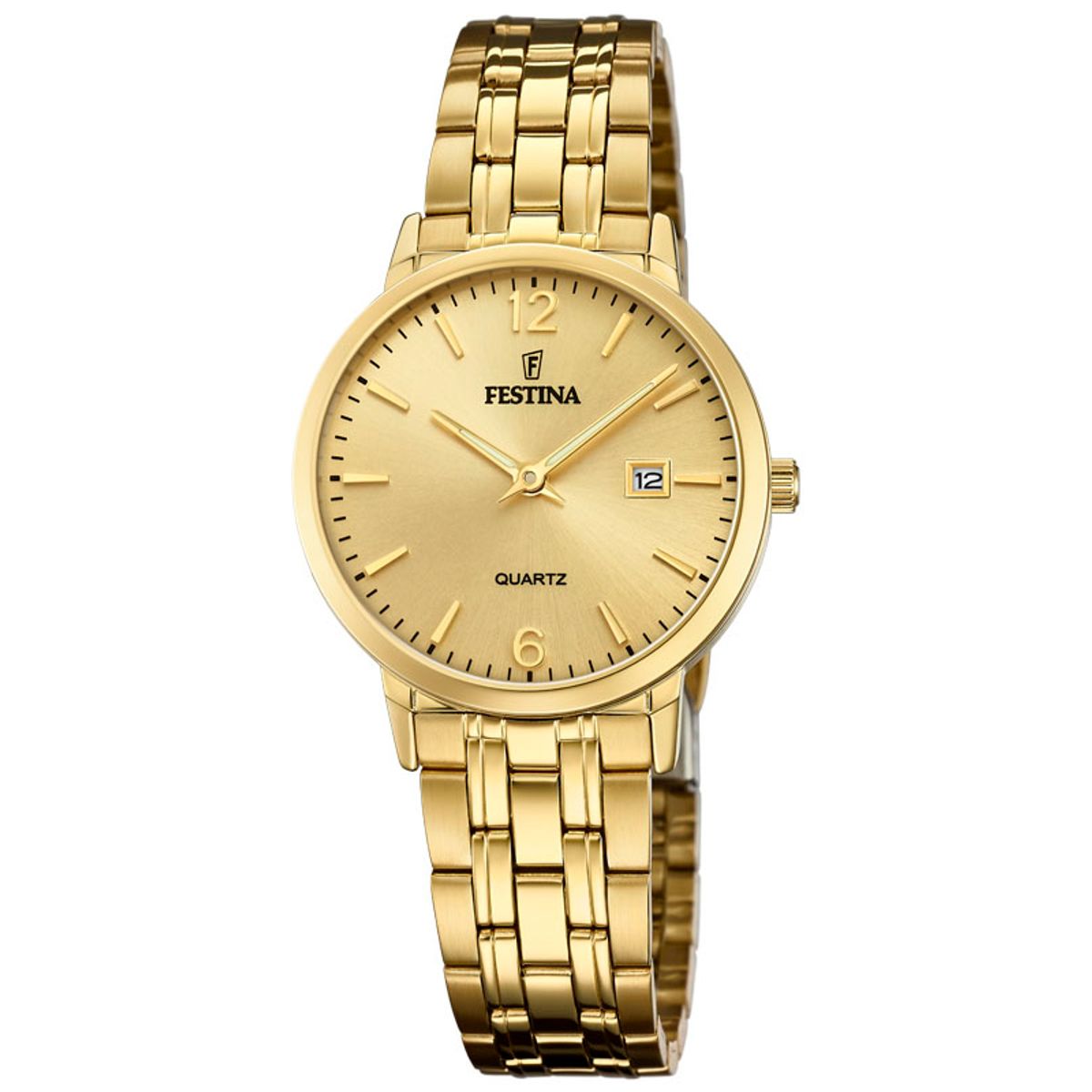 Festina Classic dameur i guldfarvet med guldfarvet urskive