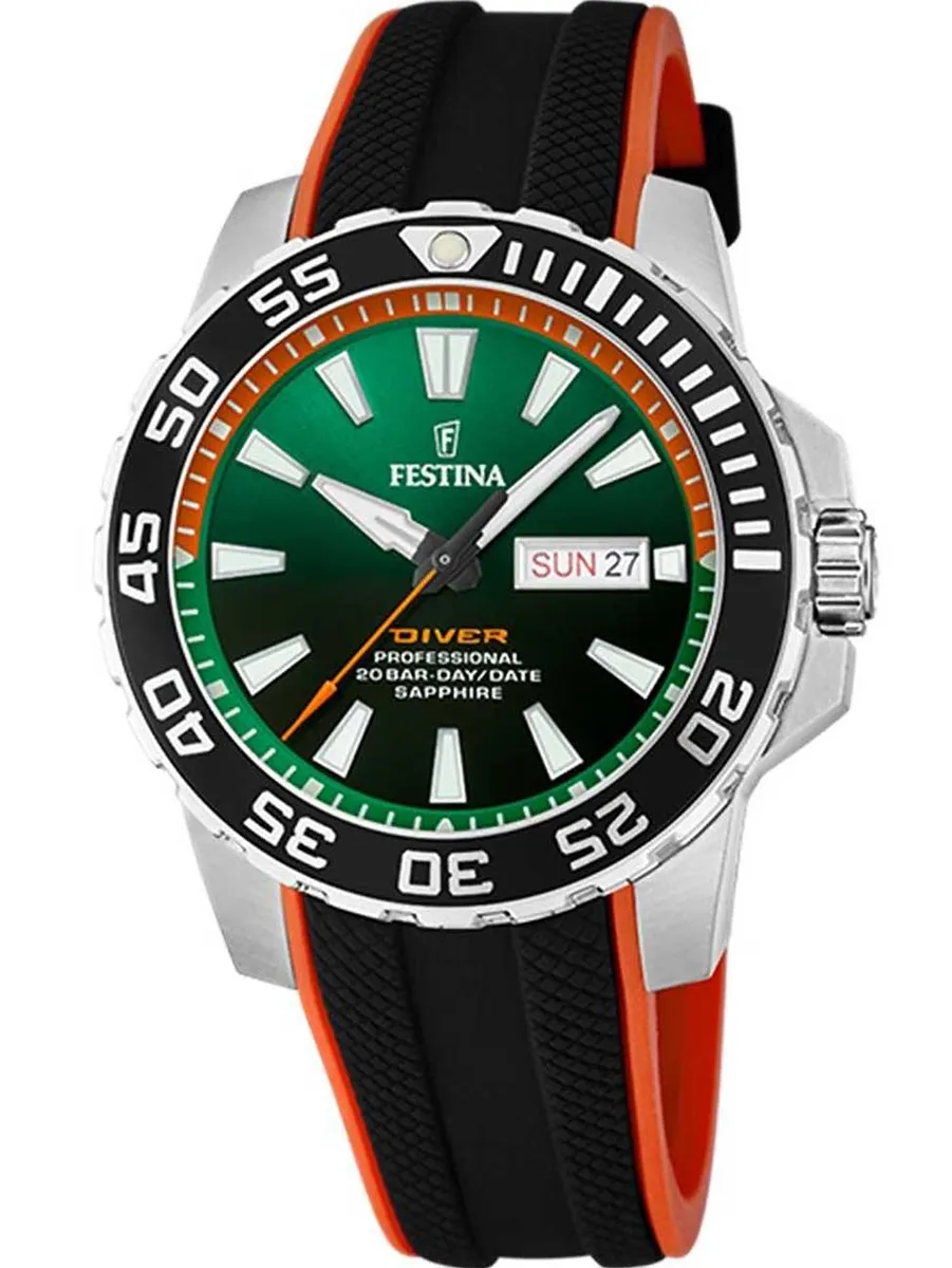 Festina F20662/2 Herreur Professional Diver Day-Date