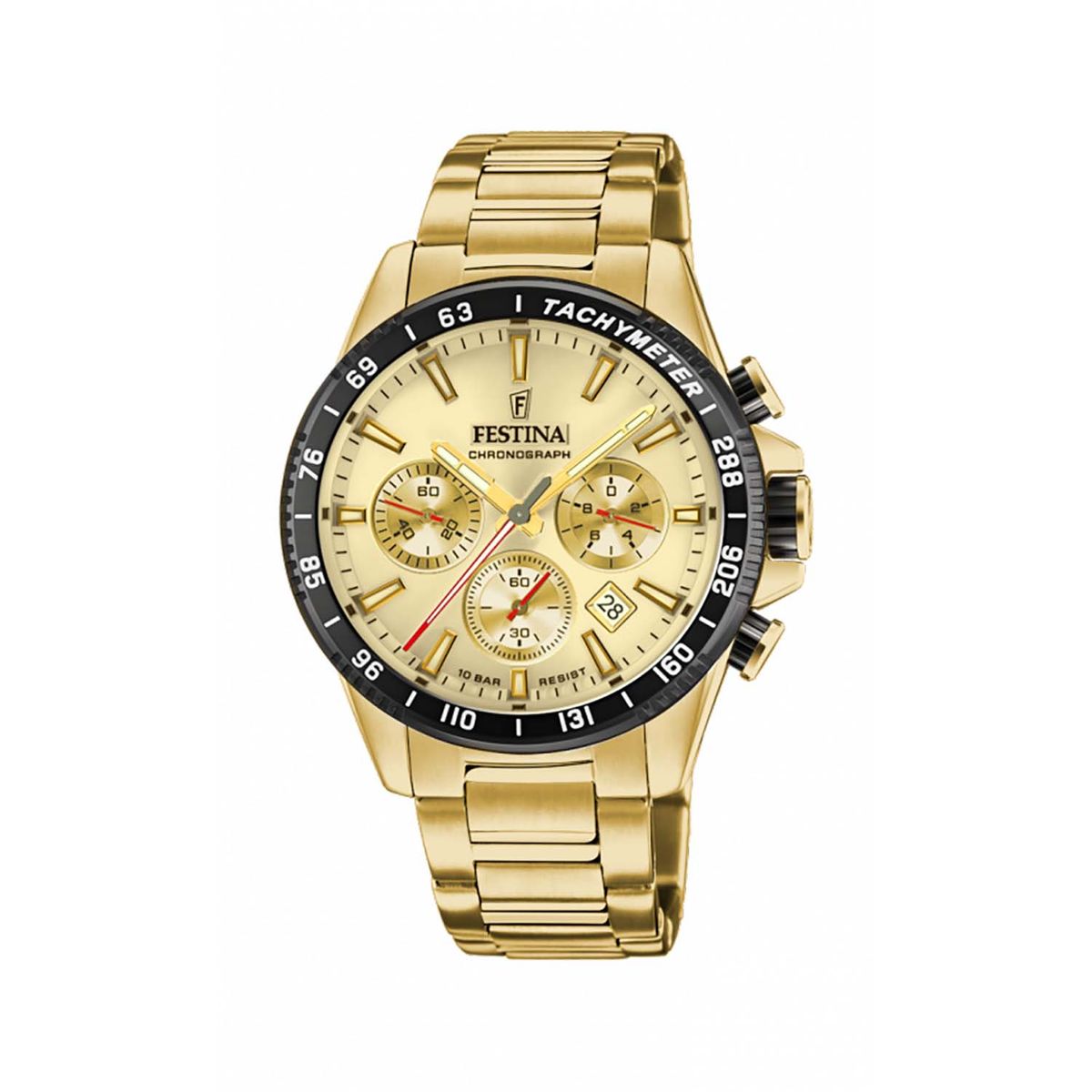 Festina - Timeless ur 45 mm Guld