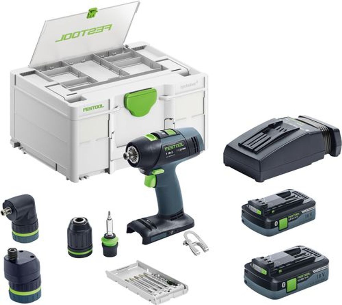 Festool Akku bore-/skruemaskine T 18+3 HPC 4,0 I-Set