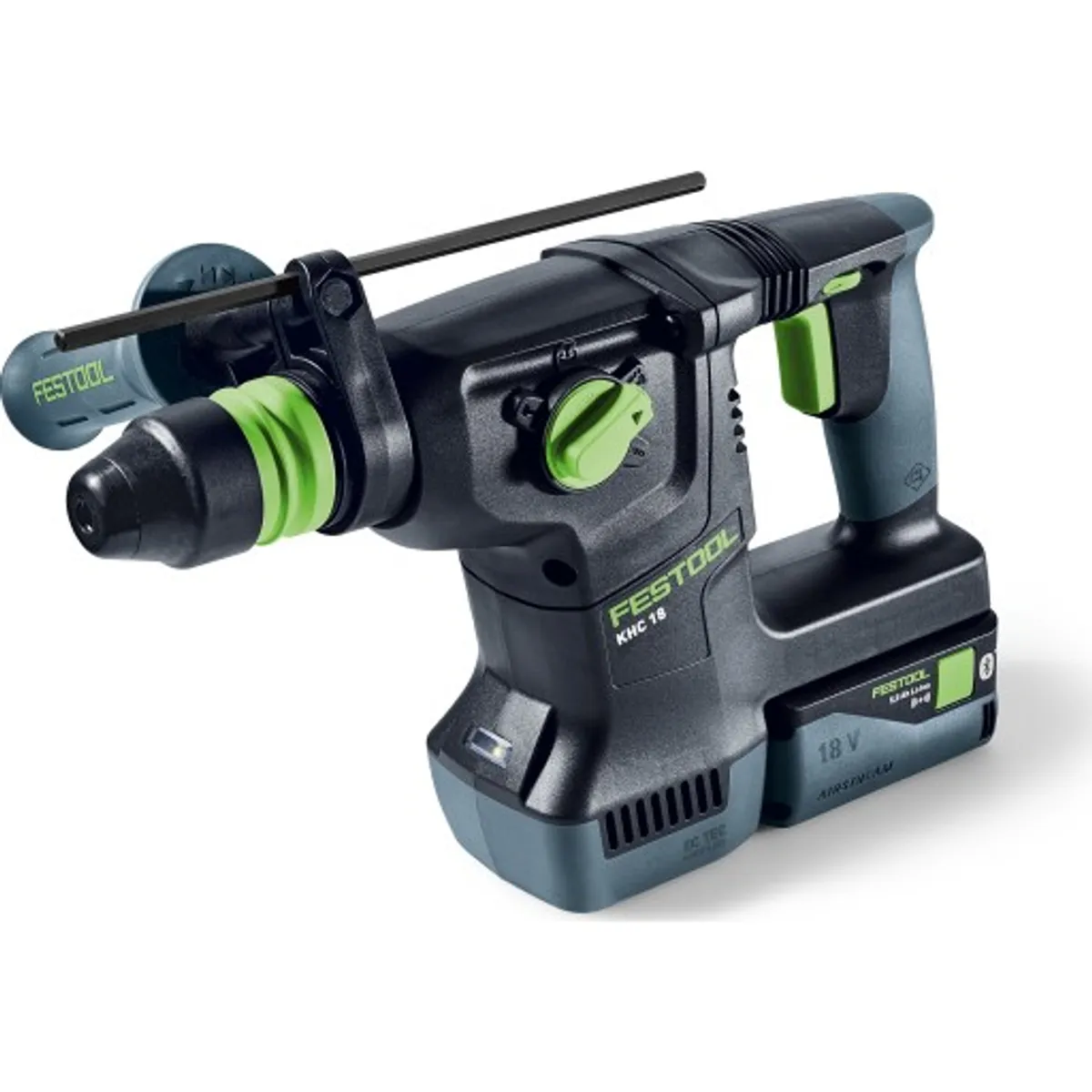 Festool kombihammer KHC 18 5,0 EBI-Plus, 2 x 18 V/5,0 Ah