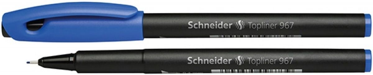 Fineliner SCHNEIDER Topliner 967, 0,4 mm, blå, 10 stk.