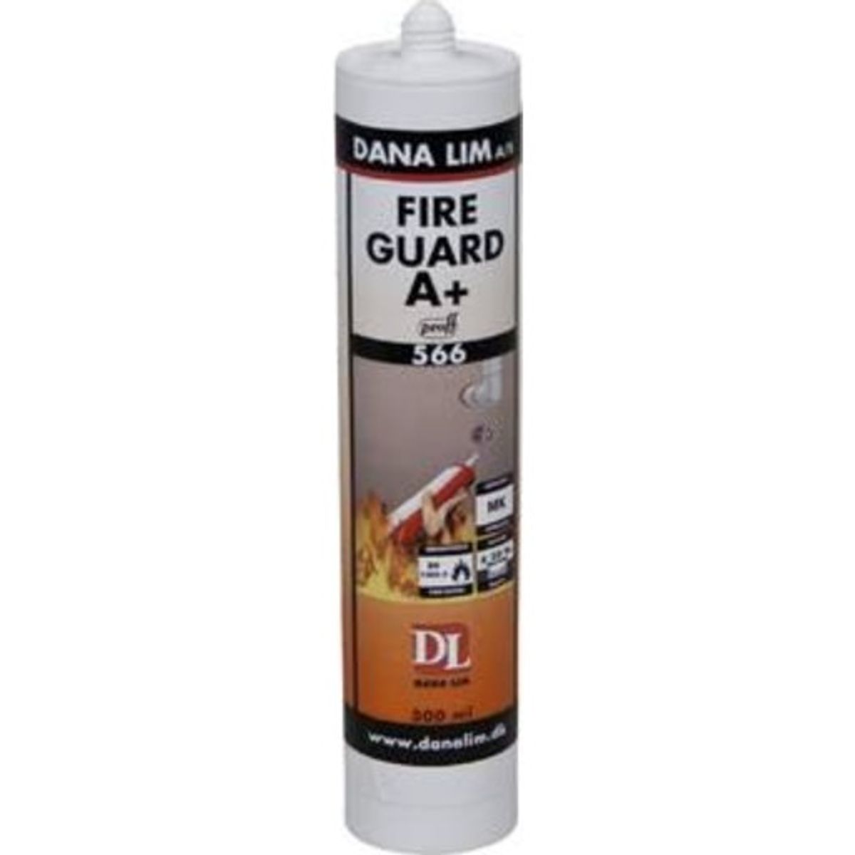 Fire Guard A+ 566 brandfugemasse i hvid, 300 ml