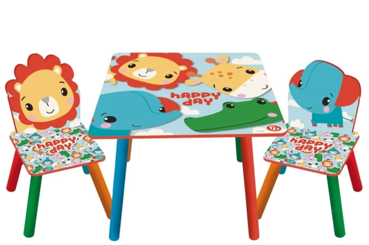 Fisher-Price Træ Bord Med Stole