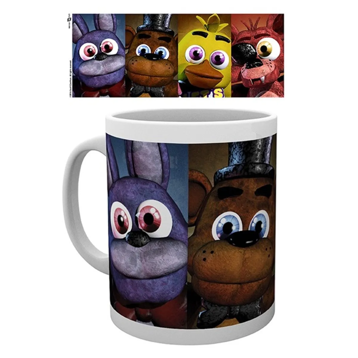 Five Nights at Freddy's (FNAF) - Faces - Mug 320ml