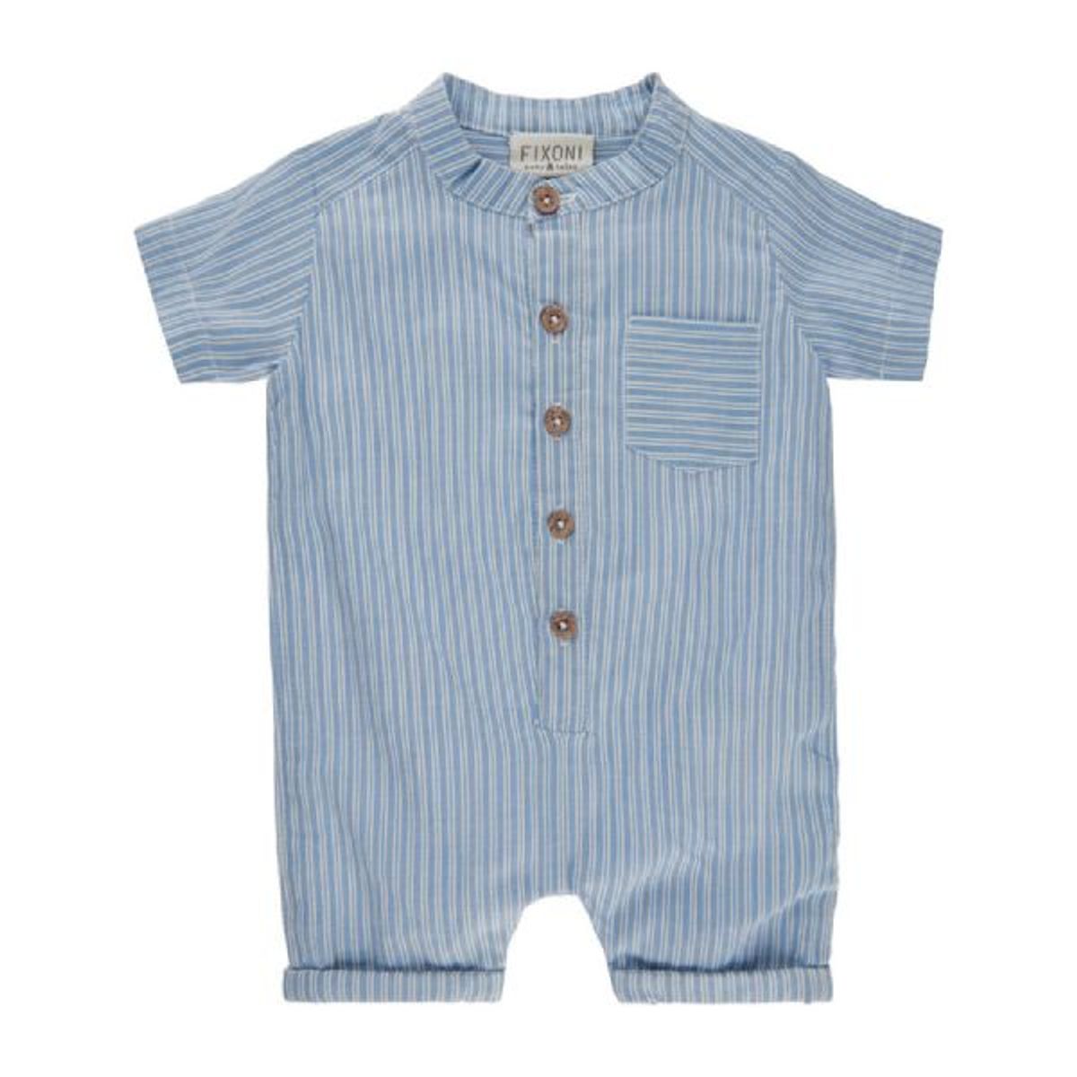 Fixoni - Sommerdragt Romper Woven - Faded Denim - 56