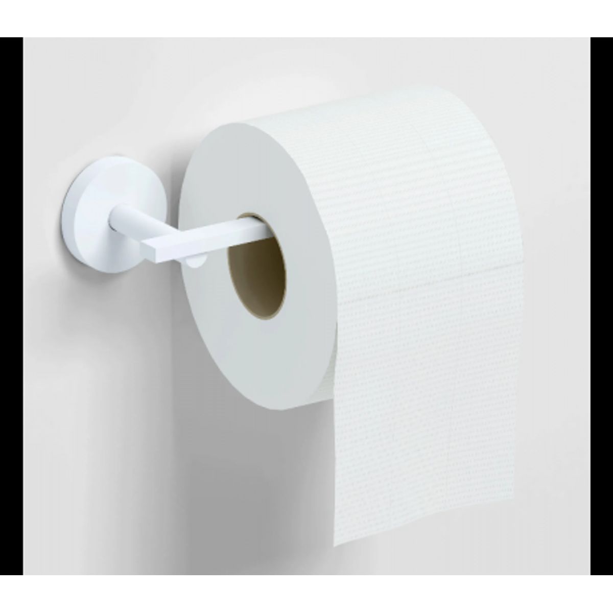 FLAT Toiletrulleholder B16,5 cm - Mat hvid