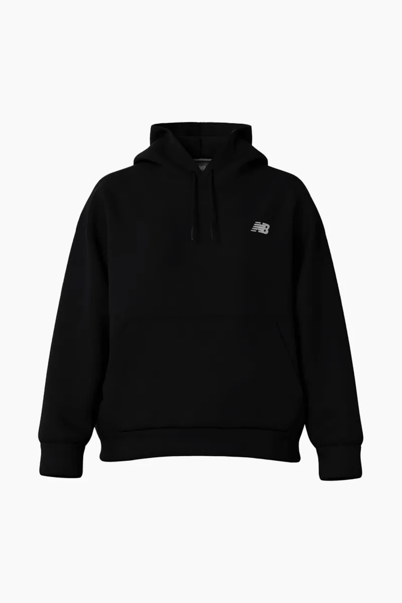 Fleece Small Logo Hoodie - Black - New Balance - Sort L