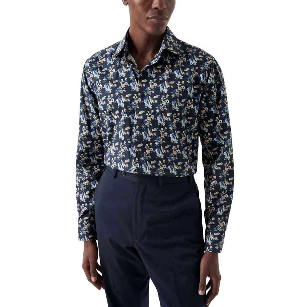 Floral Print Twill Shirt