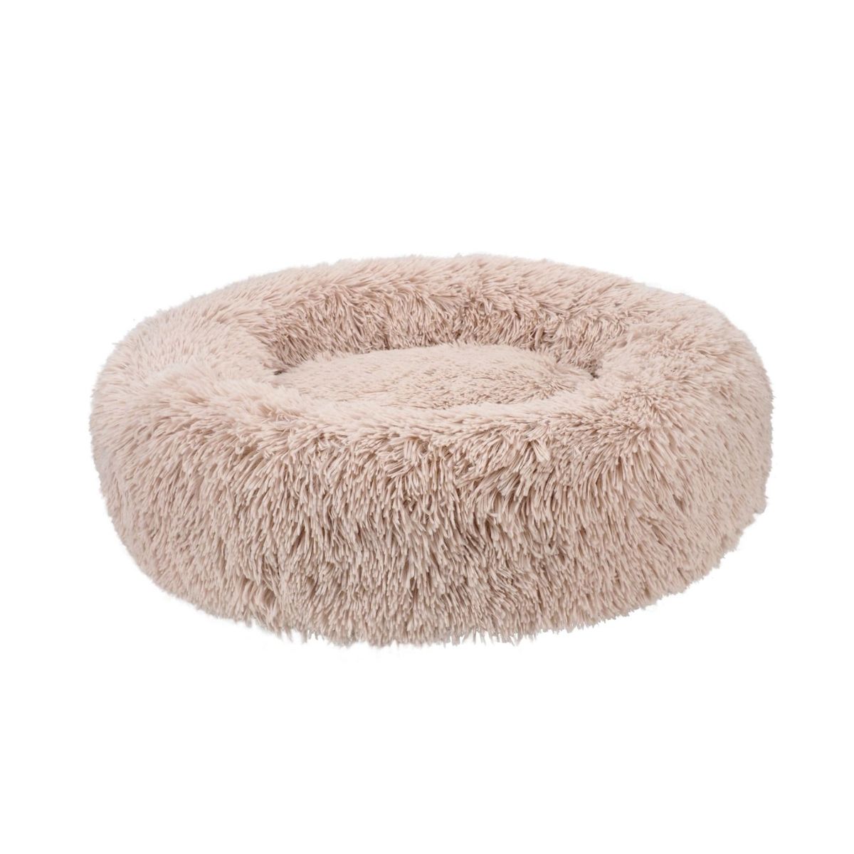 Fluffy Donut Hunde- og Katteseng, Beige S-L