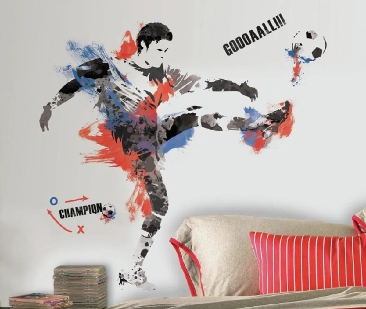 Fodboldspiller Gigant Wallsticker