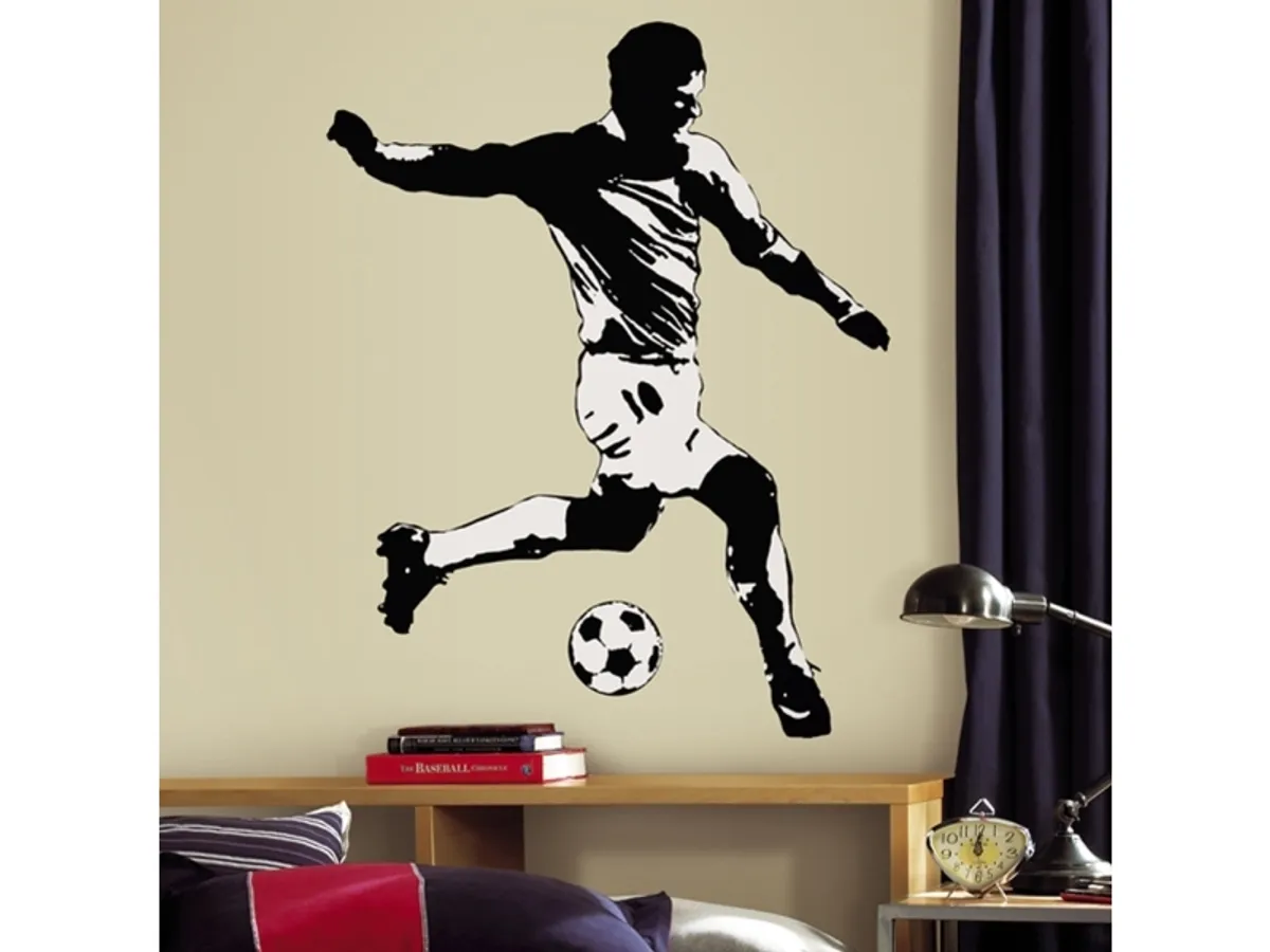 Fodboldspiller Wallstickers