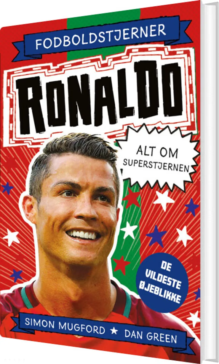 Fodboldstjerner - Ronaldo - Alt Om Superstjernen (de Vildeste øjeblikke) - Dan Green - Bog