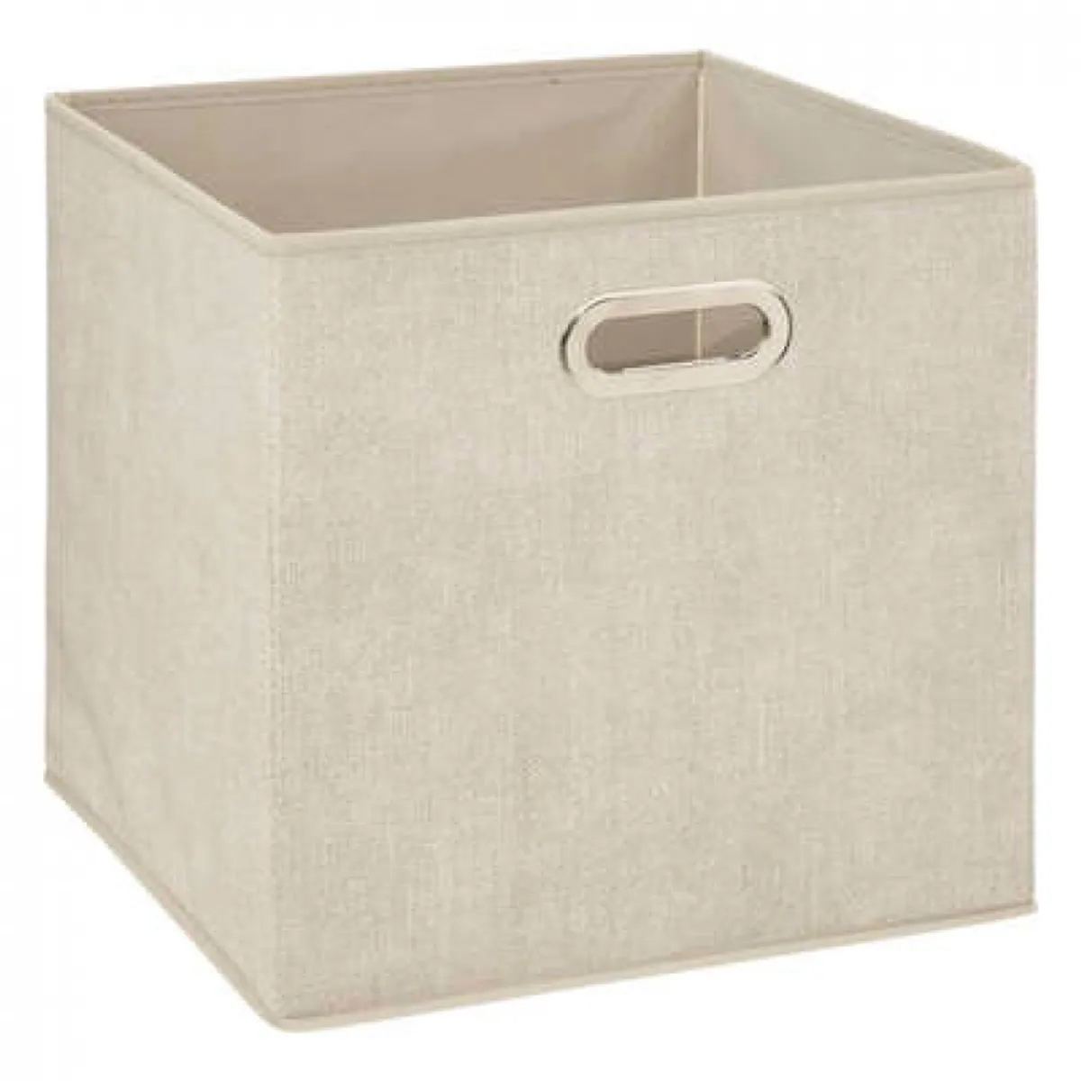 Foldbar Opbevaringskasse i beige, firkantet | Mål: 31x31x31 cm