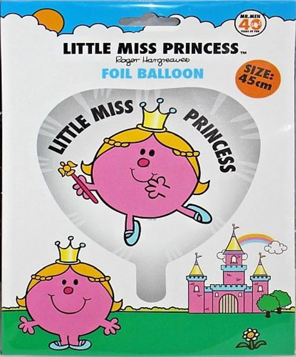 Folieballon (Helium) // Foil Balloon: "Little Miss Princess - Heart-shaped" - Topkvalitet