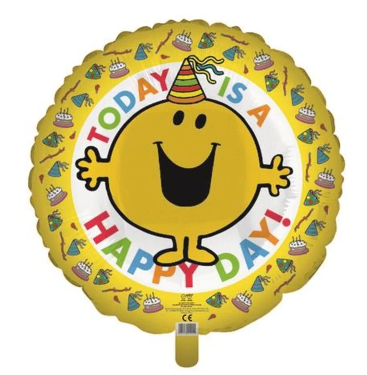 Folieballon (Helium) // Foil Balloon: "MR.MEN-TODAY IS A HAPPY DAY" - Topkvalitet